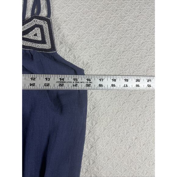 Banana Republic Sleeveless Blouse Women's Size Medium Solid Navy - Picture 6 of 11